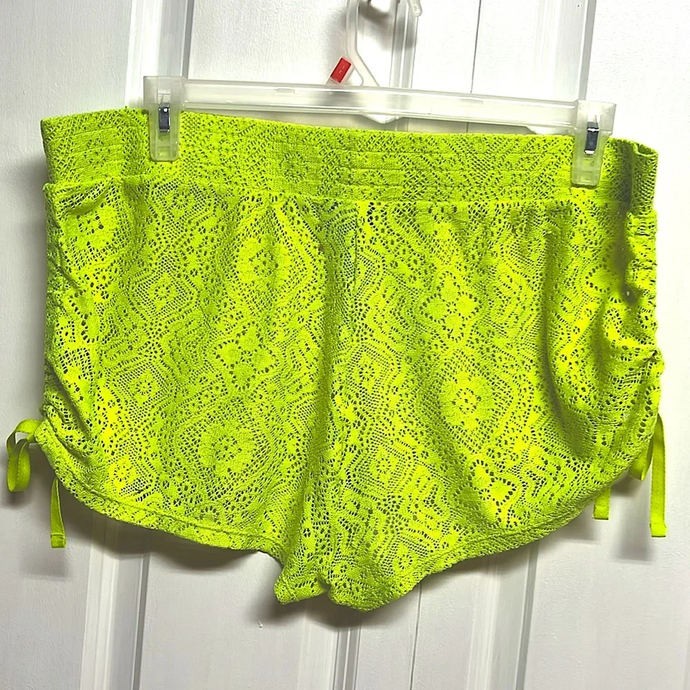 Joe Boxer fluorescent Green Lace Beach Shorts Size XXL
